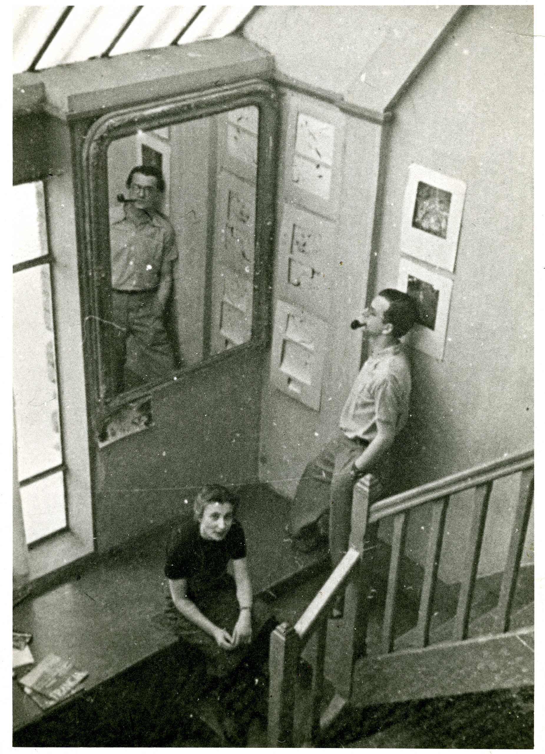 Franciszka i Stefan w swoim studio, Paryż, 1938 
