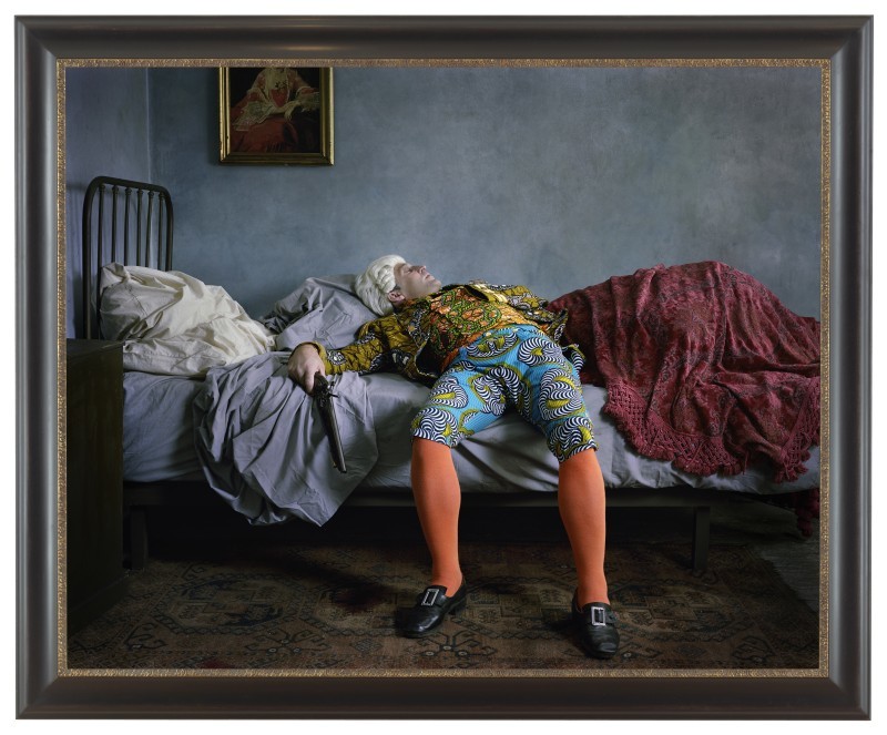 Fake Death Picture (The Suicide - Manet),  2011, Yinka Shonibare  Courtesy James Cohan Gallery, New York, Shanghai