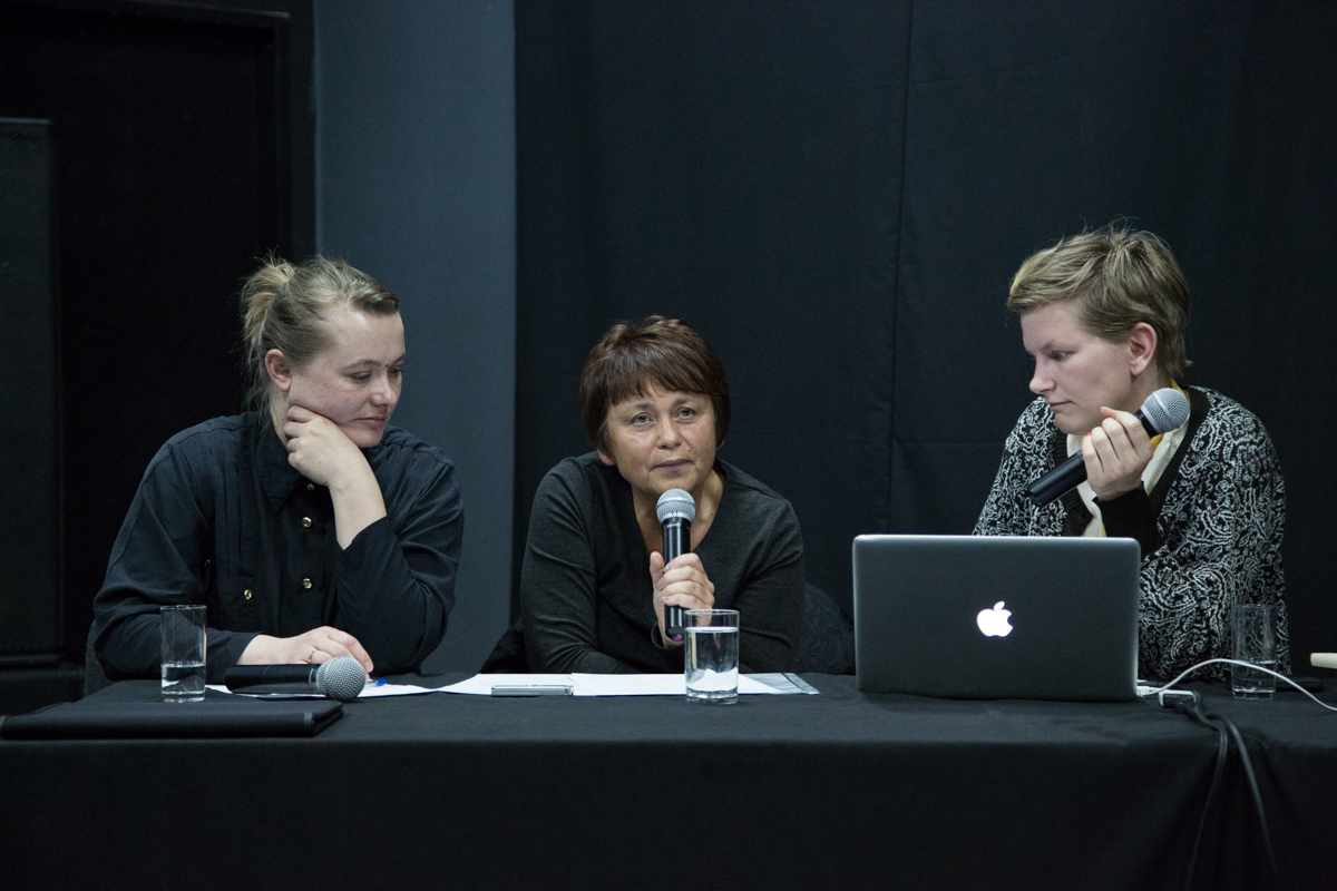 Spotkanie z Laure Provost w CSW Łaźnia, 15.04.2014, fot. Wojtek Skrzypczyn