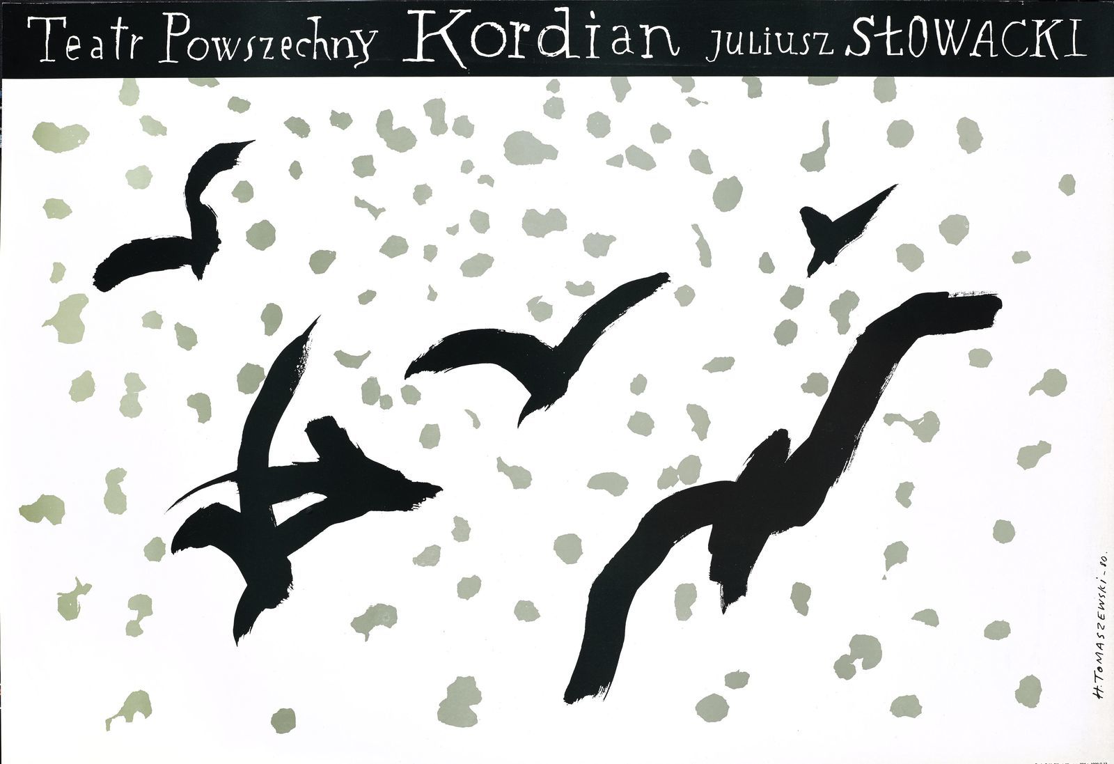Henryk Tomaszewski, "Kordian", plakat teatralny 1980, dzięki uprzejmości Filipa Pągowskiego