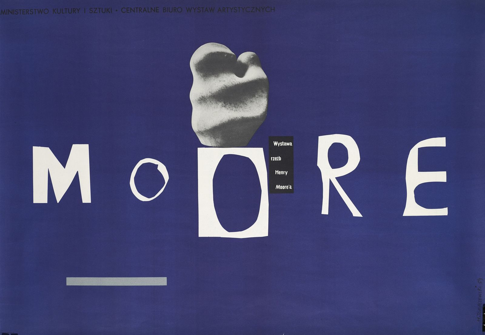 Henryk Tomaszewski, "Moore. Wystawa rzeźb Henry Moore’a", 1959, dzięki uprzejmości Filipa Pągowskiego