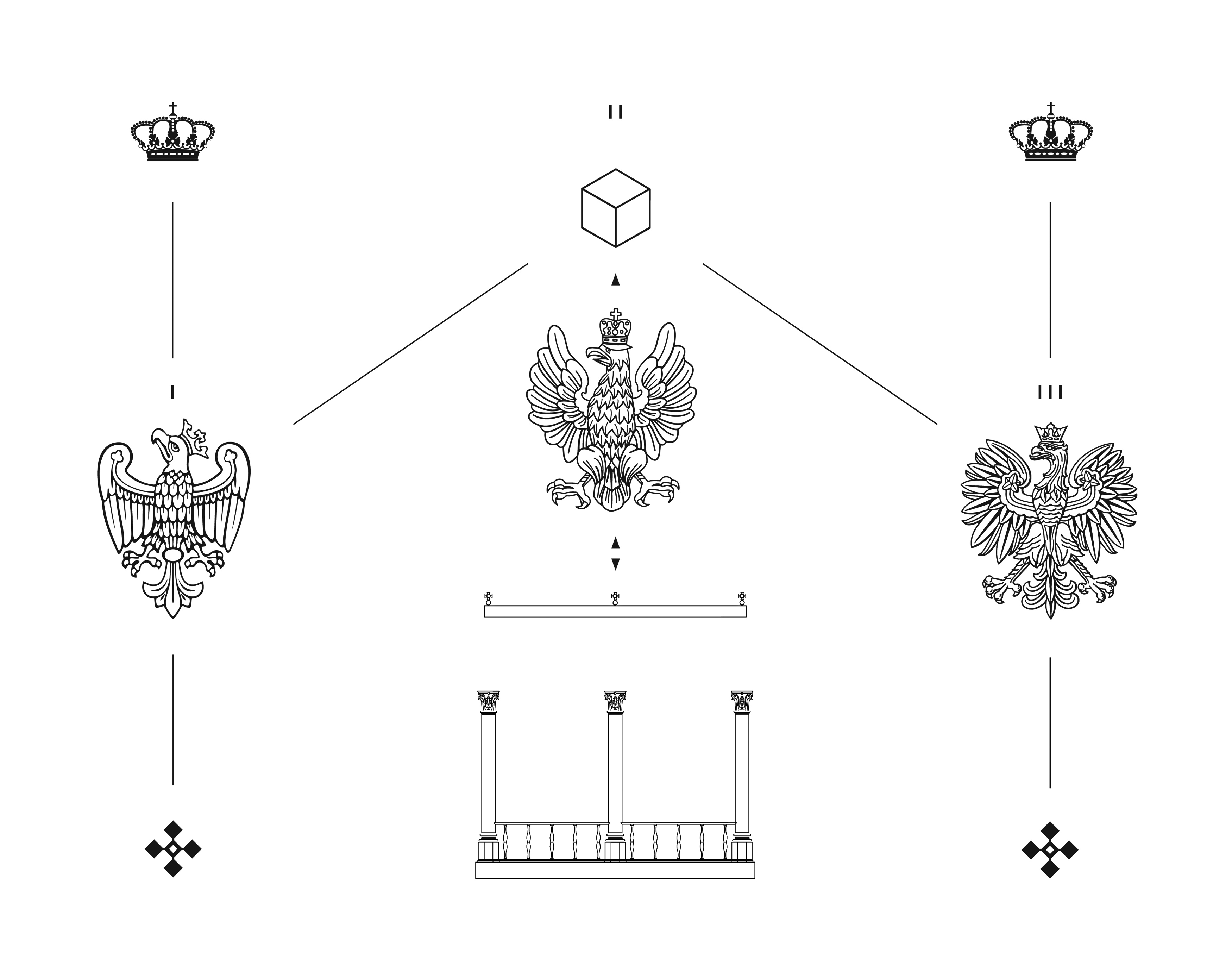 Jakub Woynarowski, "Sanatio", diagram, fragment projektu "Figury niemożliwe", 14. Międzynarodowa Wystawa Architektury w Wenecji, 2014