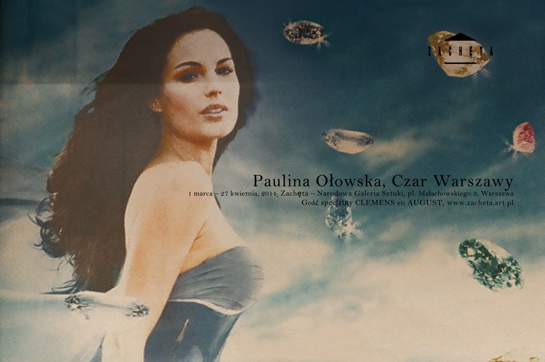 Plakat wystawy "Paulina Ołowska. Czar Warszawy"