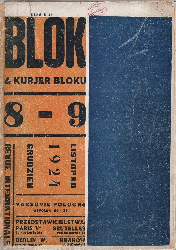 Blok i Kurjer bloku. Review Internationale. nr 8-9, 1924, red., ed. M. Szczuka, 