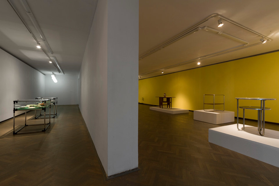 "Wokół Bauhausu", widok na wystawę