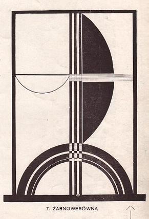 Teresa Żarnower, Bez tytułu (Kompozycja typograficzna), 1924, w Blok, nr 8-9 (1924)