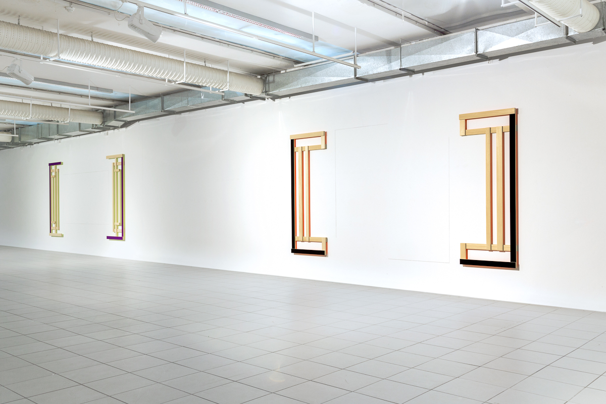 Jeanine Cohen, OPEN STRUCTURE N° 3 (yellow reflection), 2013 - OPEN STRUCTURE N° 2  (pink reflection), 2013, 