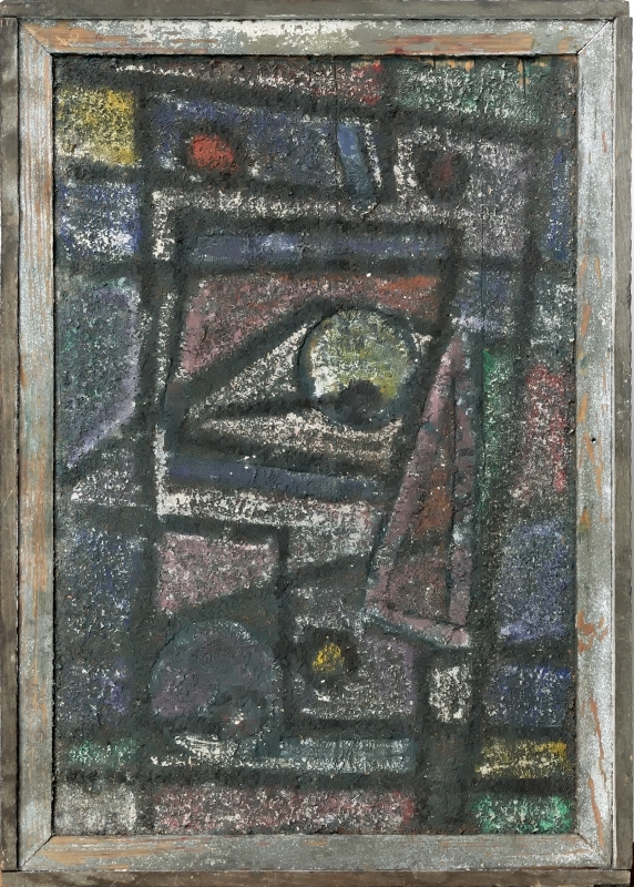 Gerard Kwiatkowski, Kompozycja, technika mieszana, 1958