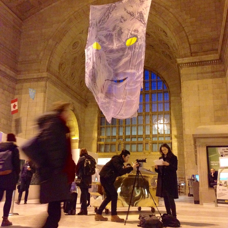 Praca szwajcarskiego artysty Reto Puffera na Union Station w Toronto