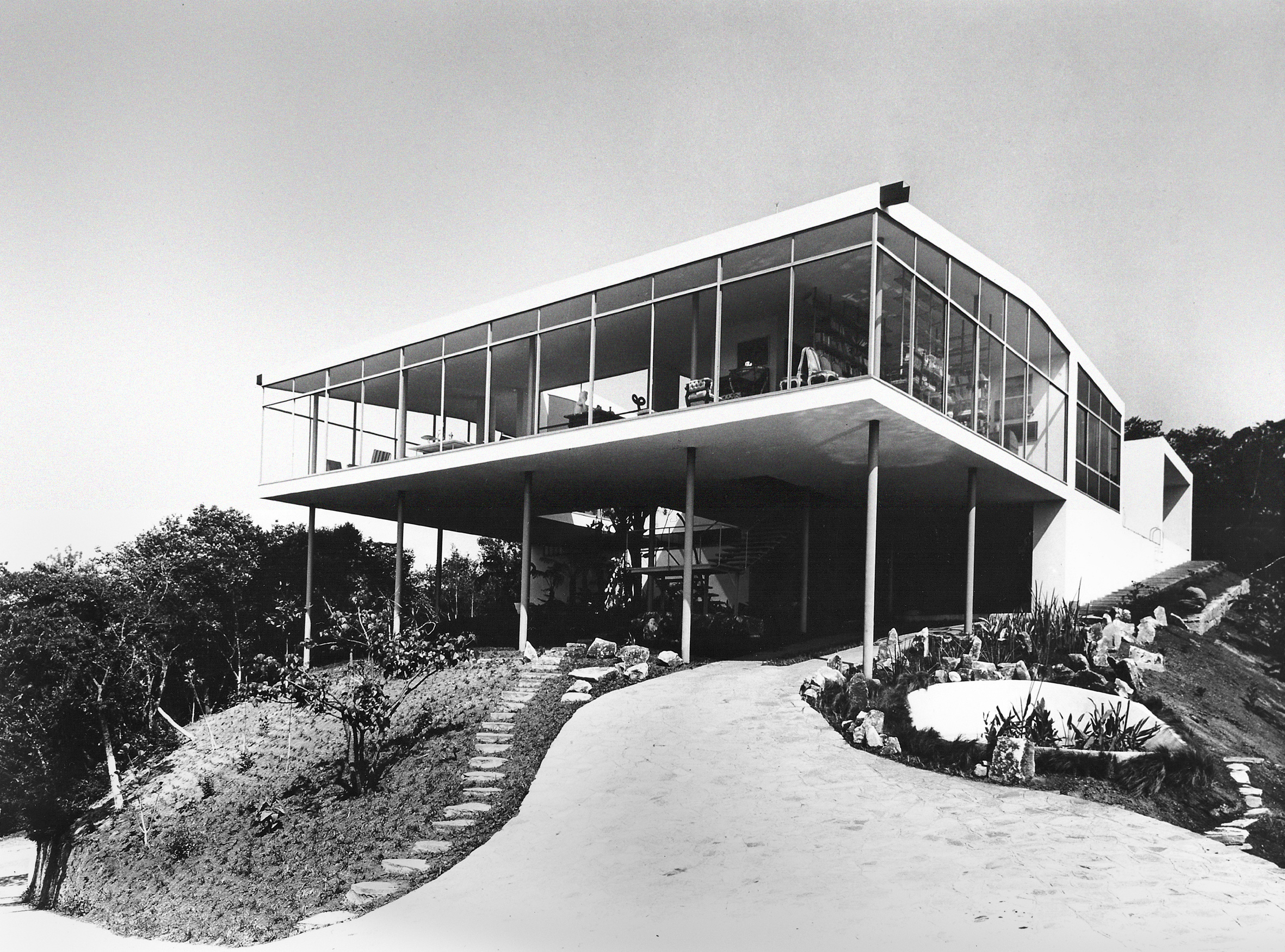 Casa de Vidro, São Paulo, 1949-1951, fot. Peter Scheier, 1951
