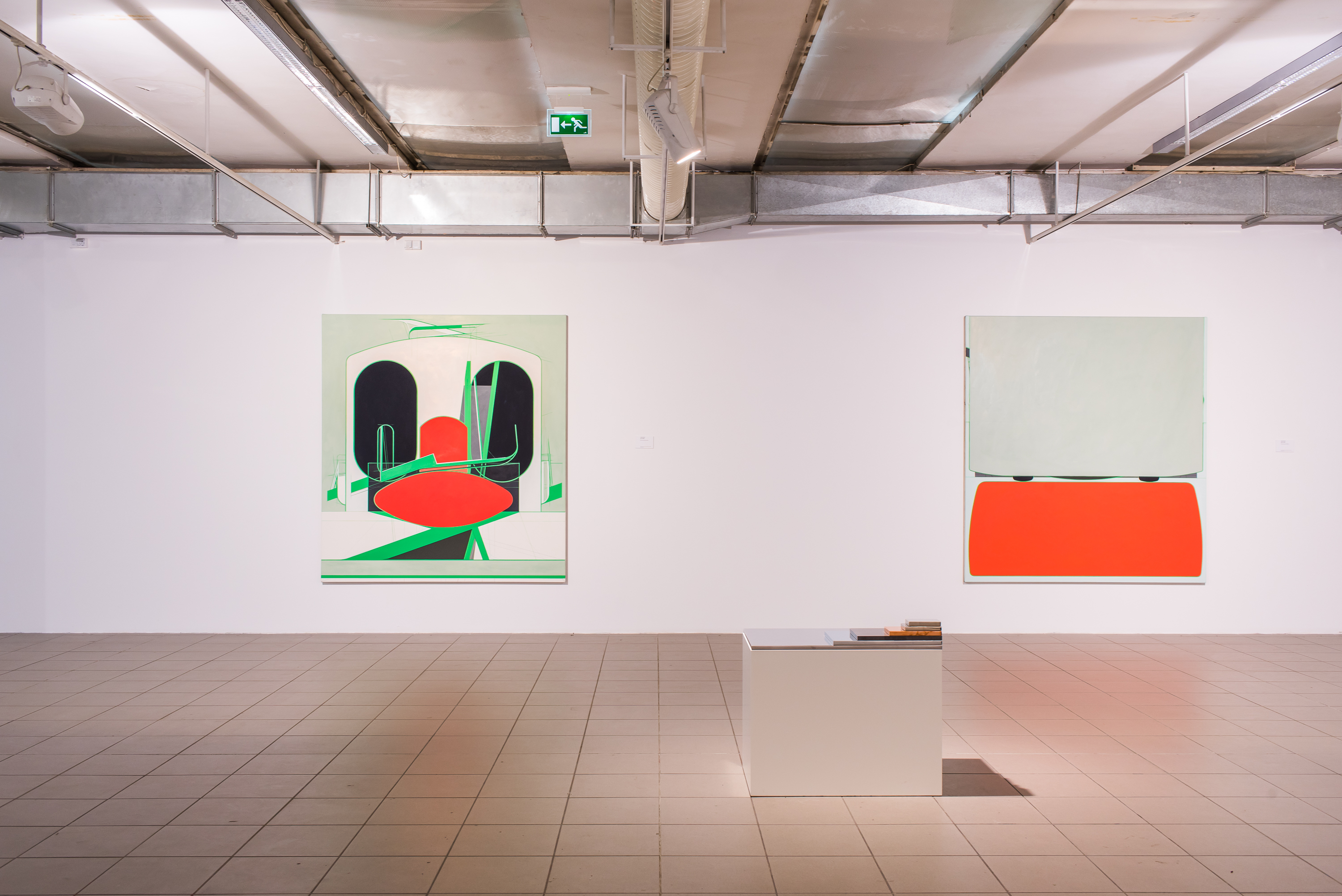 Frank Nitsche, CIC-17-2015 oraz BEA-16-2015, 2015, olej na płótnie, wł. artysty oraz GaleriiGebr. Lehmann, Drezno-Berlin