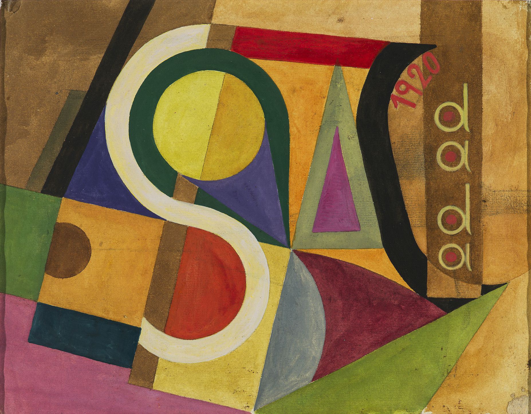 Sophie Taeuber-Arp, Kompozycja dadaistyczna, 1920