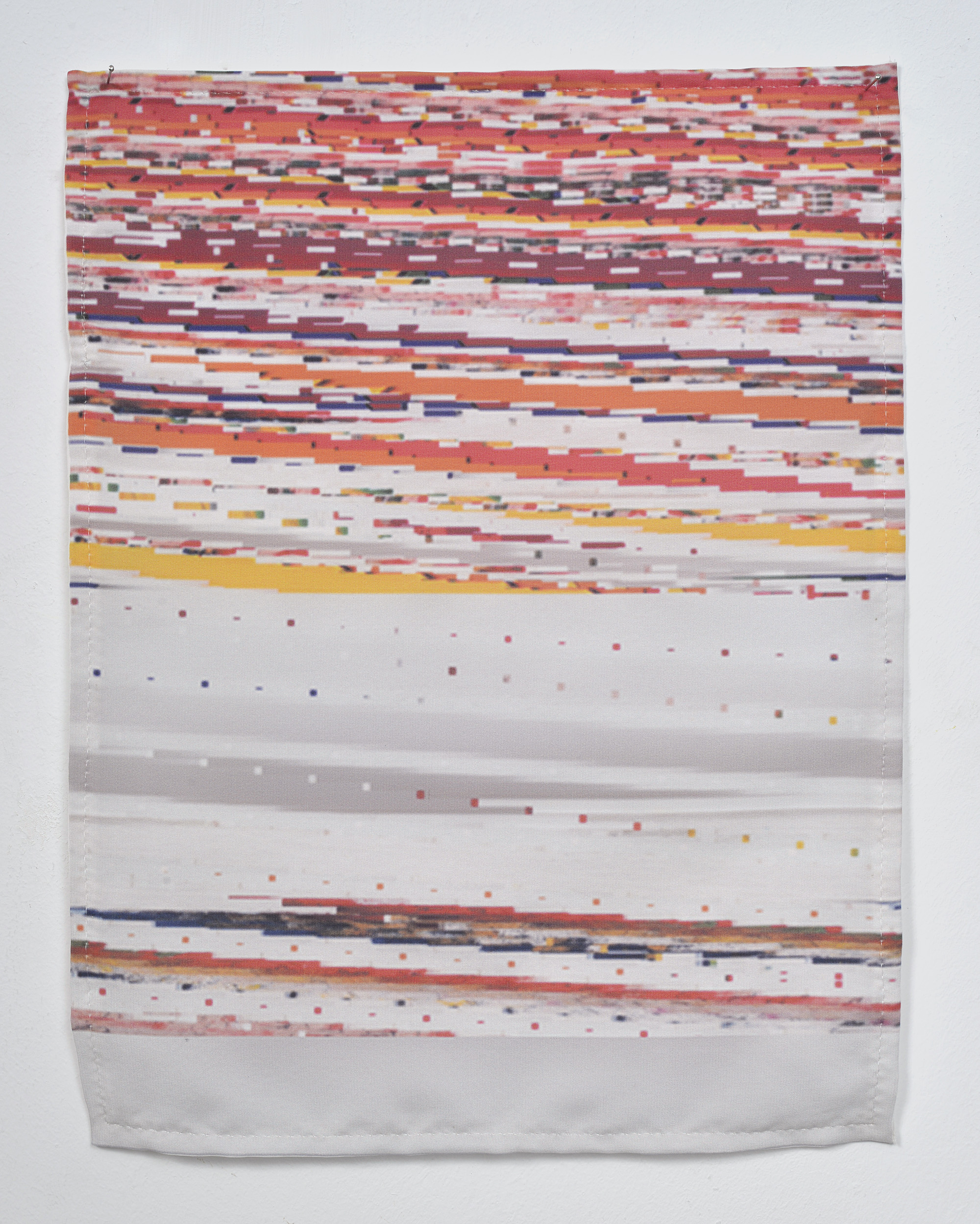Michelle Rawlings, Bez tytułu, 2015, druk UV na jedwabiu, 32,5 x 25
