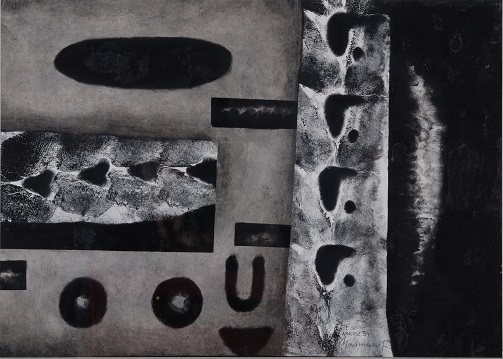 Andrzej Matuszewski, Arkusz 34, 1968, technika mieszana, papier, 29 x 41 cm