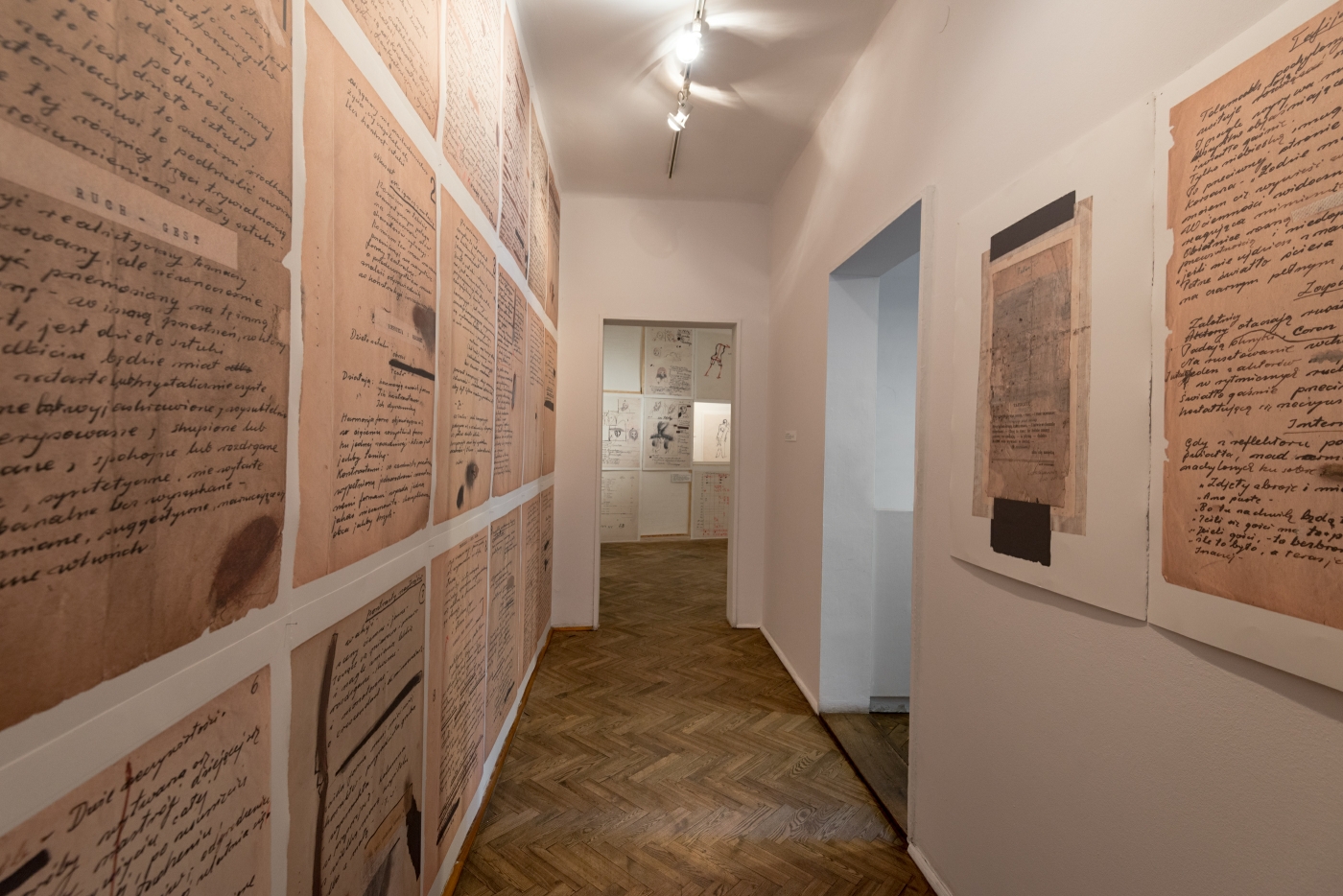 Tadeusz Kantor, Brudnopisy, widok wystawy, Galeria Foksal 2015