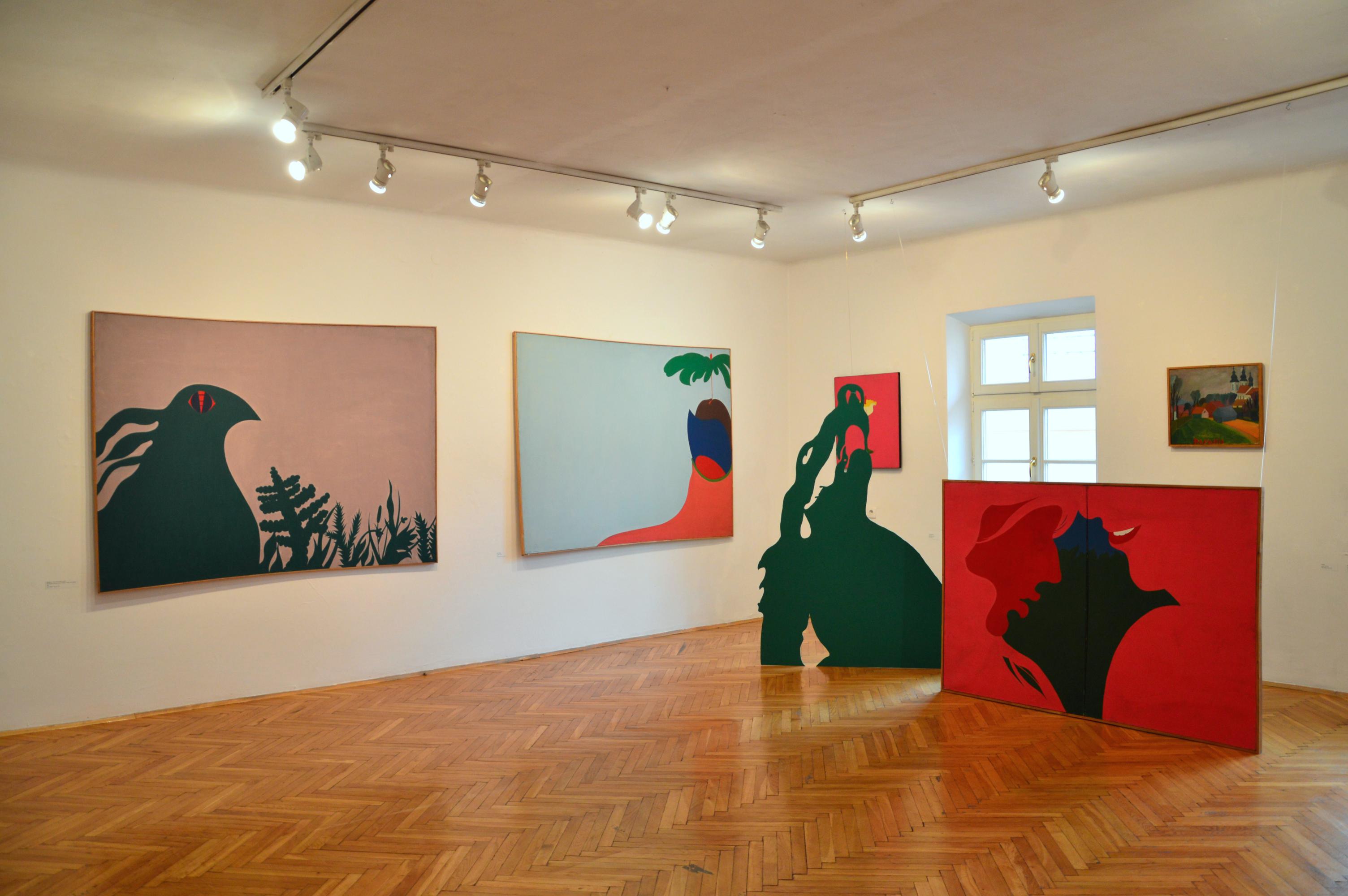 Jurry Zieliński Paradis widok wystawy w Galerii Zderzak, Kraków
