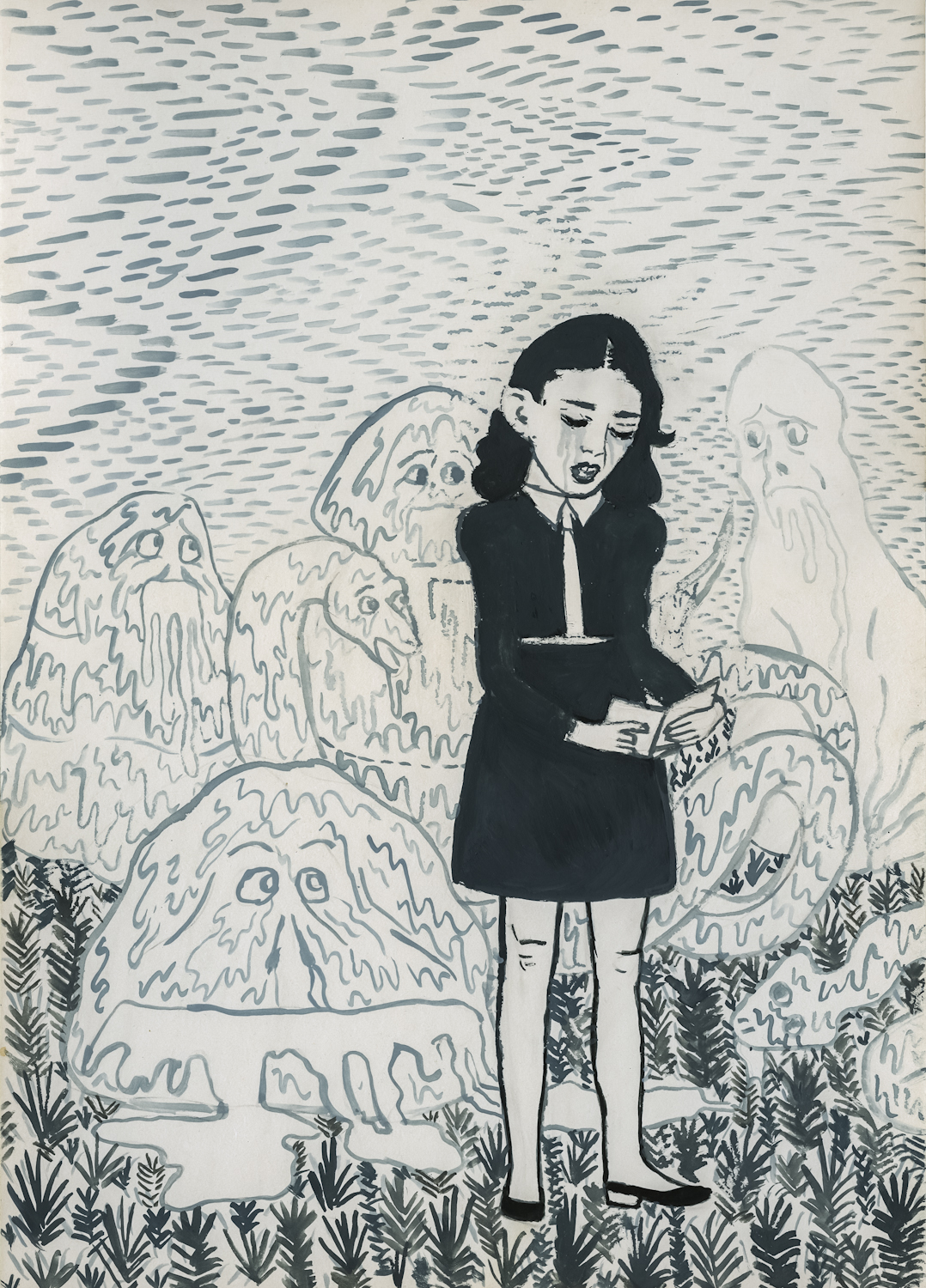 Aleksandra Waliszewska, Bez tytułu, 35 x 25 cm, technika mieszana na kartonie, 2012-2014 dzięki uprzejmości artystki i LETO, Warszawa Aleksandra Waliszewska, Bez tytułu, 35 x 25 cm, technika mieszana na kartonie, 2012-2014 dzięki uprzejmości artystki i LETO, Warszawa