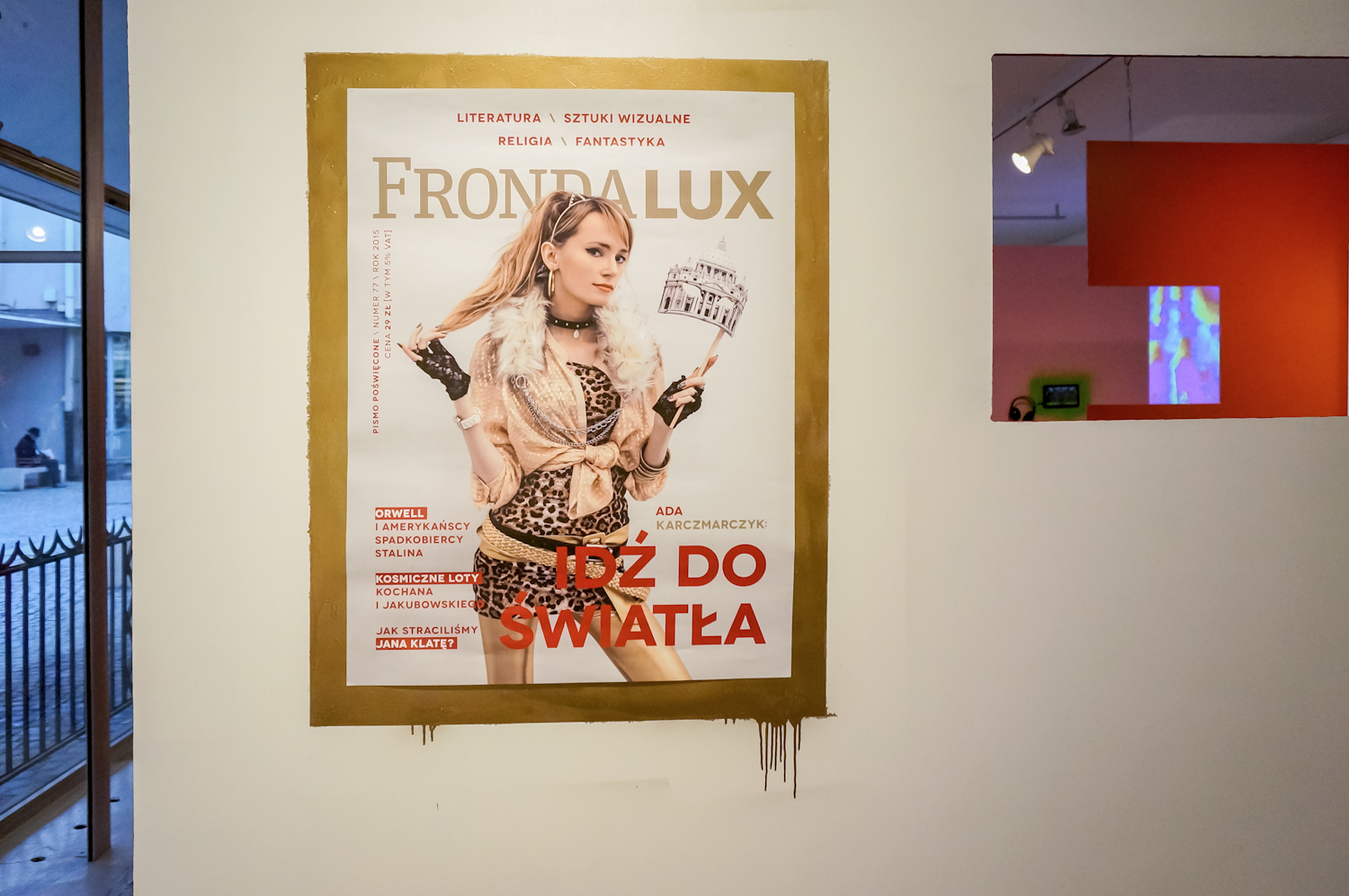 Plakat okładki "Frondy Lux" z ADU, 2015