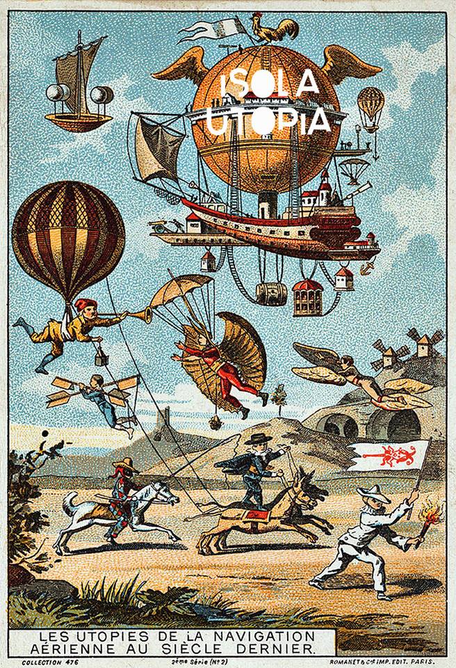 Isola Utopia, Fragments and Moments for New Utopias, kolaż, 2014, dzięki uprzejmości Berta Theisa i Isola Art Center