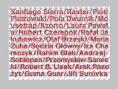 Projekt szablonu na okładki książki Krytyka instytucjonalna w Polsce w latach 2000-2010, projekt: Tomasz Bersz