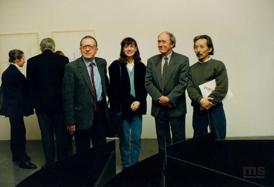 Od lewej: Ryszard Stanisławski, Krystyna Krygier, Stanislav Kolíbal, Koji Kamoji, 1993