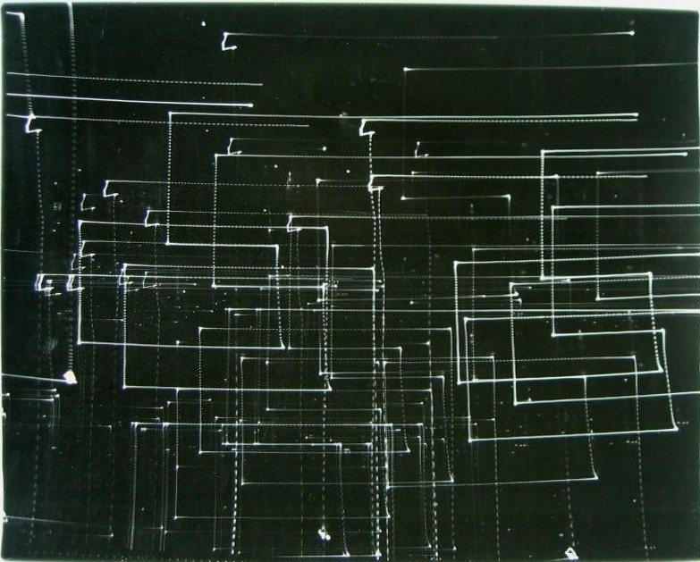 Antoni Mikołajczyk, Zapis Świetlny 3, 1980-82, fotografia czarno-biała, 48,5 x 59,5 cm