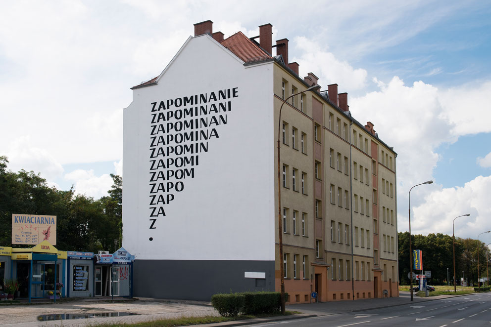 Mural Zapominanie, fot. Małgorzata Kujda