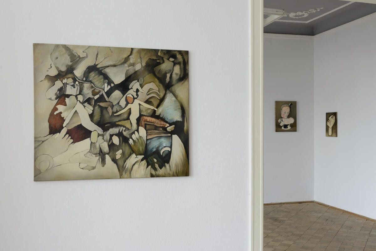 Syndrom Gauguina, widok wystawy, prace Ewy Juszkiewicz