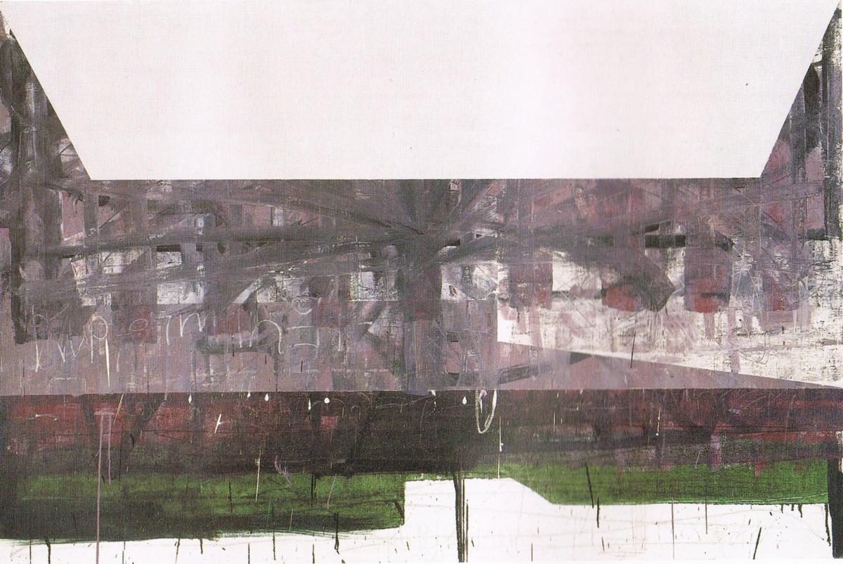 Moshe Kupferman. Painting 107, 1994, olej na płótnie, 130x195 cm