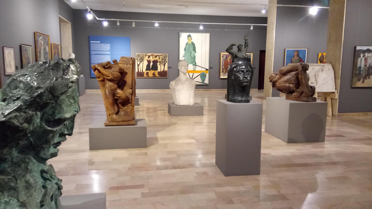 Art for the people?, widok wystawy, Narodowe Muzeum Sztuki MNAR, 9 grudnia 2016 - 2 kwietnia 2017, kuratorka: Monica Enache