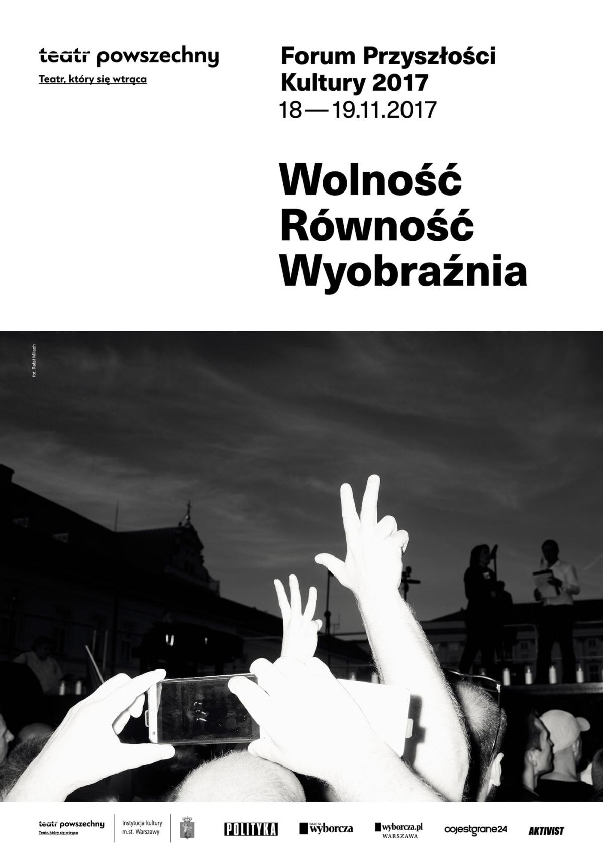 Forum Przyszłości Kultury - plakat studio Homework, fot. Rafał Milach