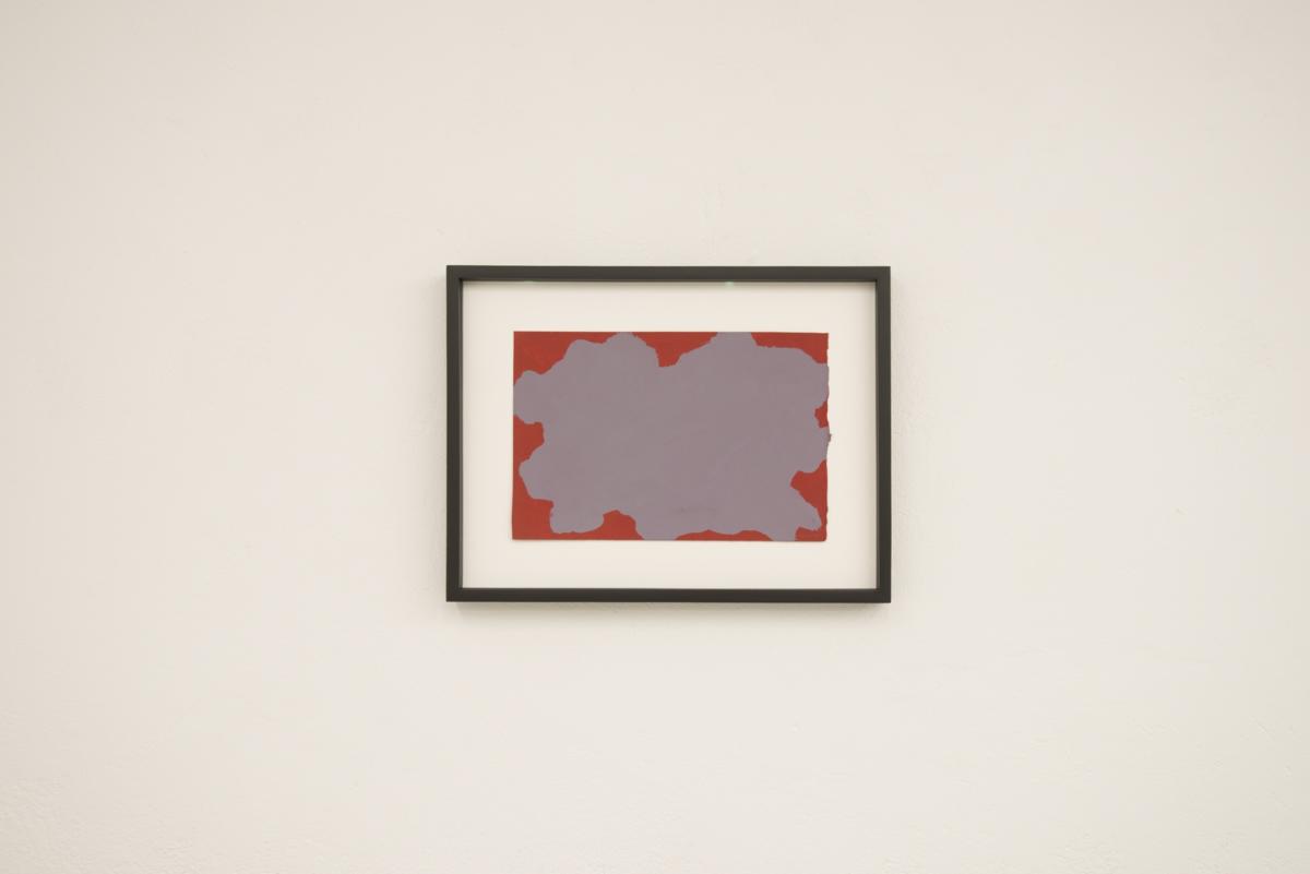 Sol LeWitt, Irregular Form, 1998, tempera na papierze, 19x28,5 cm. w oprawie 29x38,5 cm. , foto Łukasz Banasik