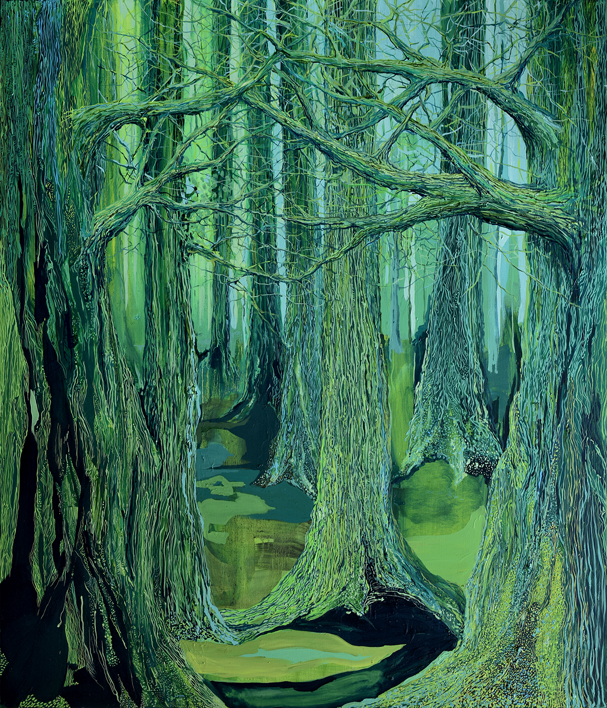 Edyta Jaworska, Drzewo, 2021, 140 x 120 cm, fot. archiwum artystki
