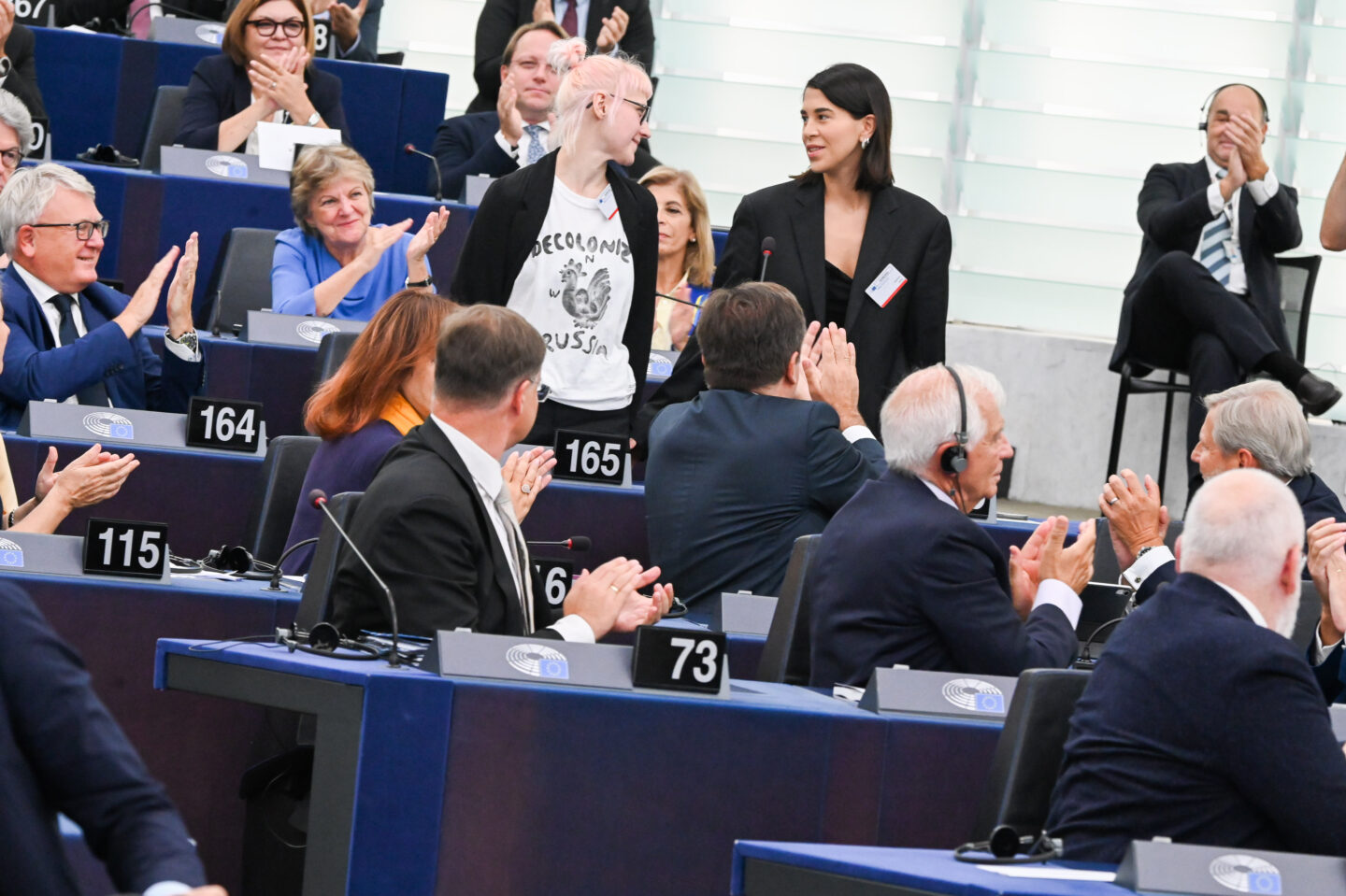Magda Morawik i Fed Anikin w Parlamiencie Europejskim