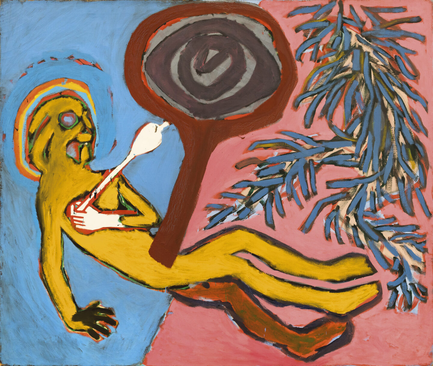 Ryszard Grzyb. Człowiek lunarny, 1987, olej na płótnie, 110 x 130 cm, kolekcja prywatna
